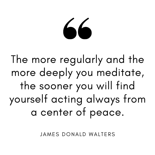 meditation quote by James Donald Walters